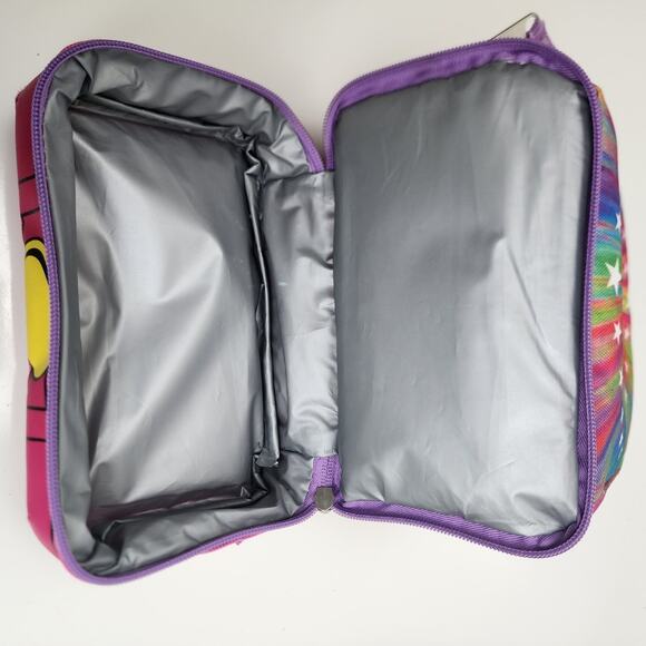 Pink Warner Brothers DC Superhero Girls Drop Bottom Insulated Lunchbox - Picture 10 of 12